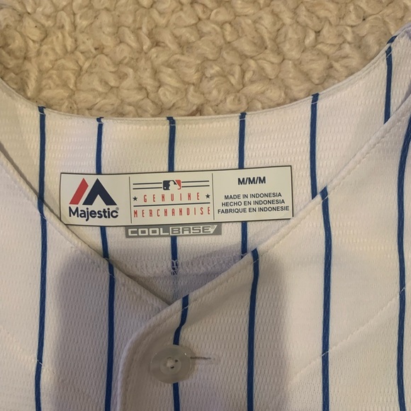 Chicago Cubs Javier Baez pinstripe jersey size M - Picture 3 of 5